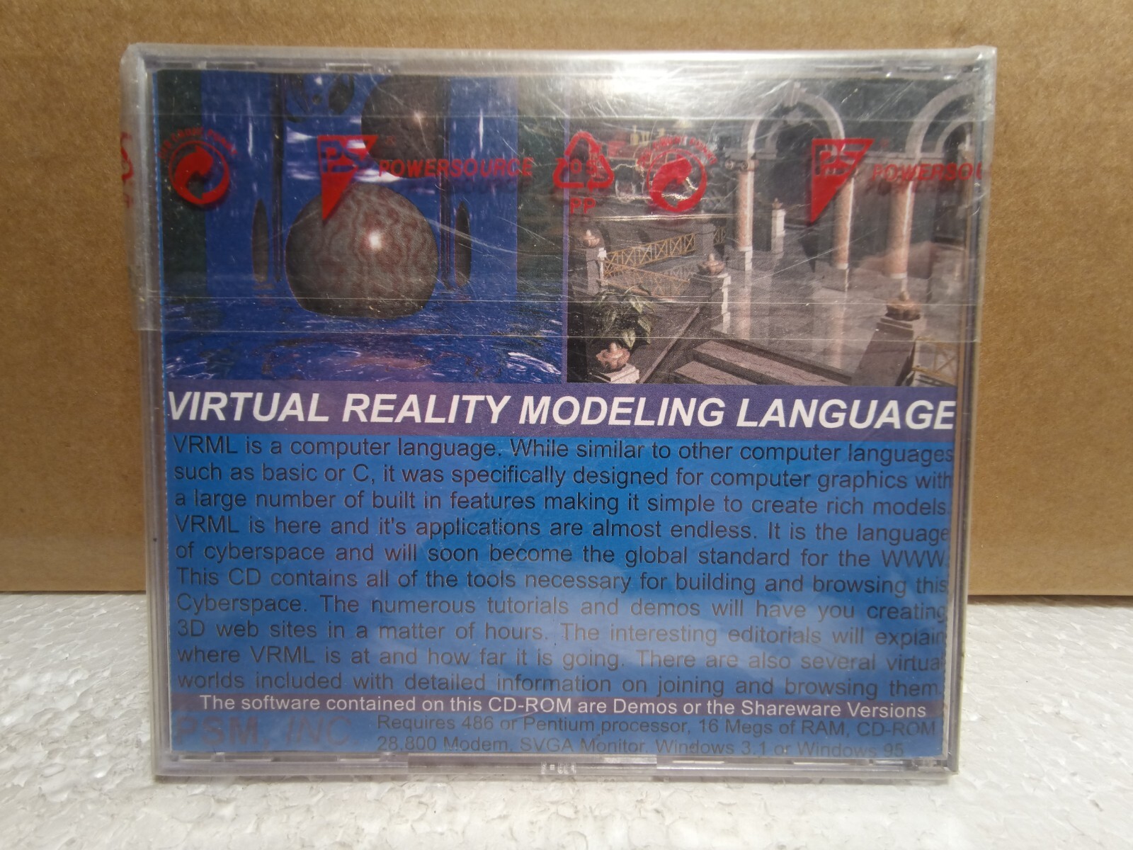 VRML Tools For 3D Cyberspace PC CD-ROM Jewel Case NEW “SEALED” Vintage