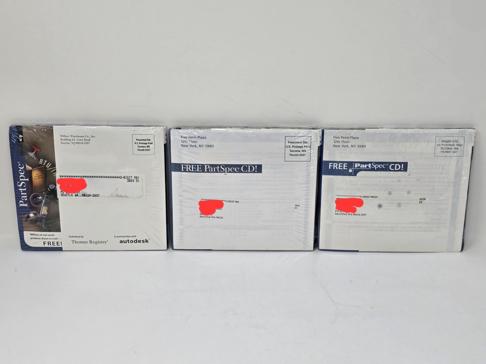 PartSpec Edition 4.0, 4.5, & 5.0 CD-ROM CAD Software Bundle – New & Sealed