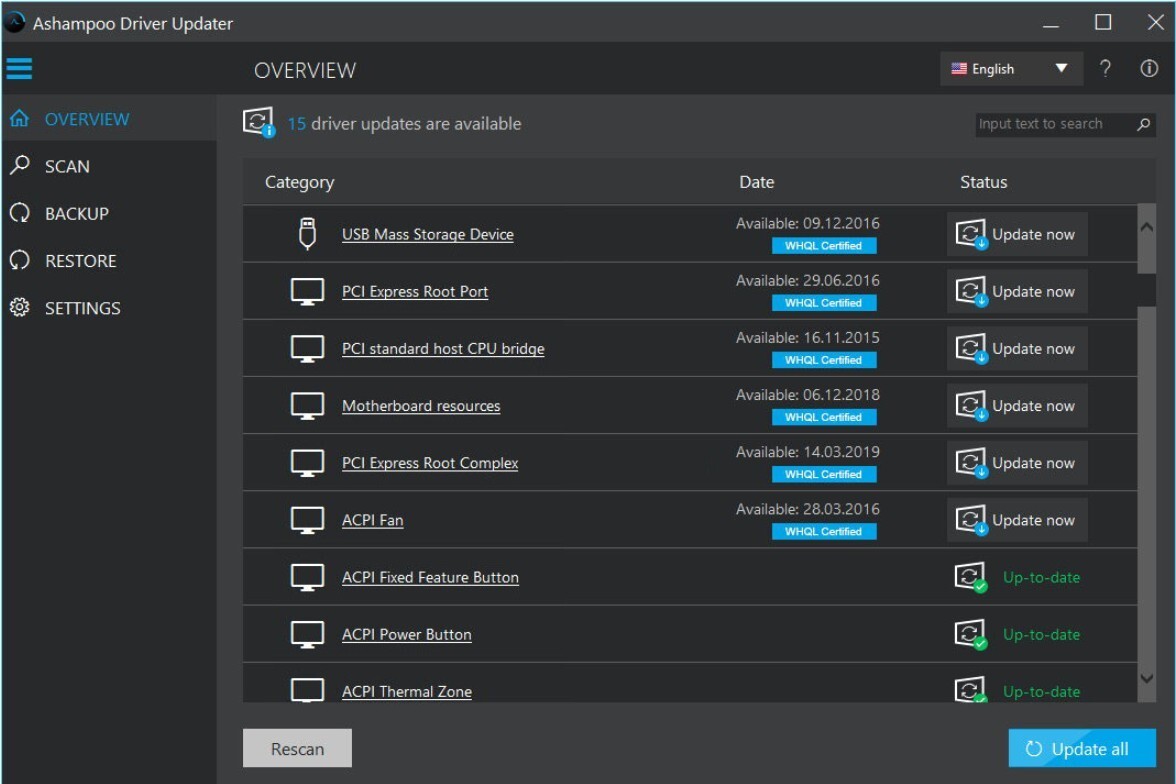 Ashampoo Driver Updater – For up to 3 devices, 1-year license [Disc]