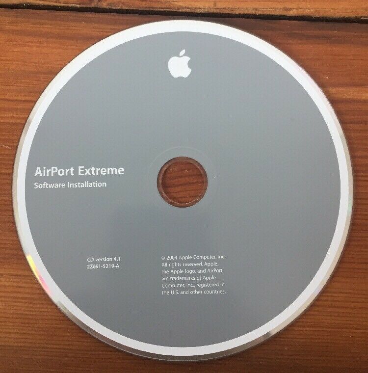 2004 Vintage Macintosh Mac AirPort Extreme Software Installation CD Disc 4.1