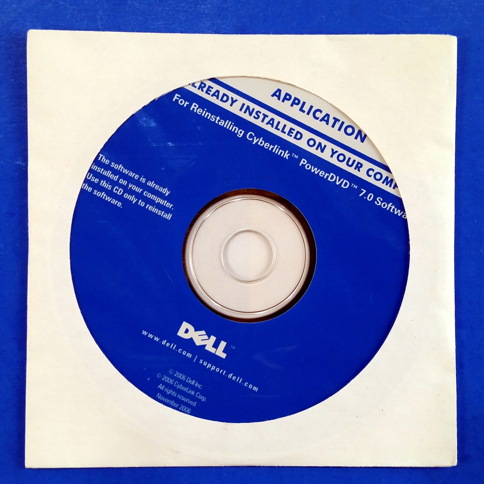 Dell OEM Software Lot Roxio Creator 9.0 DE PowerDVD WinDVD Re-installation Discs