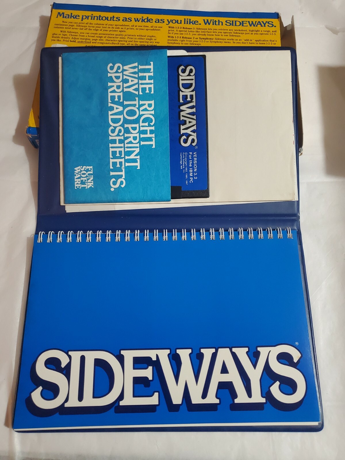 VTG SIDEWAYS V3.2 – THE RIGHT WAY TO PRINT SPREADSHEETS – IBM PC