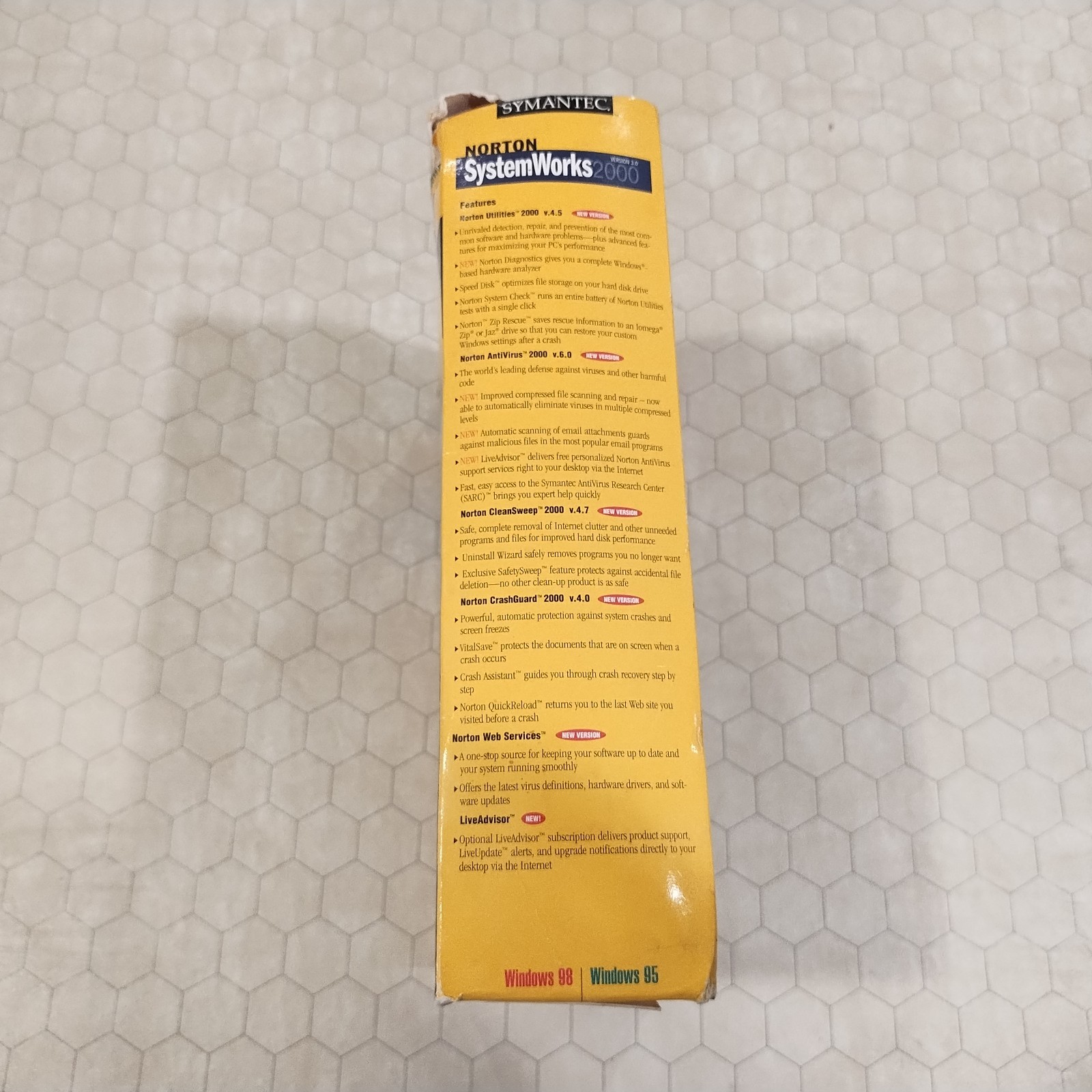 Norton SystemWorks 2000 Version 3.0, Symantec, Windows 95/98, 1999 3.5″ disks