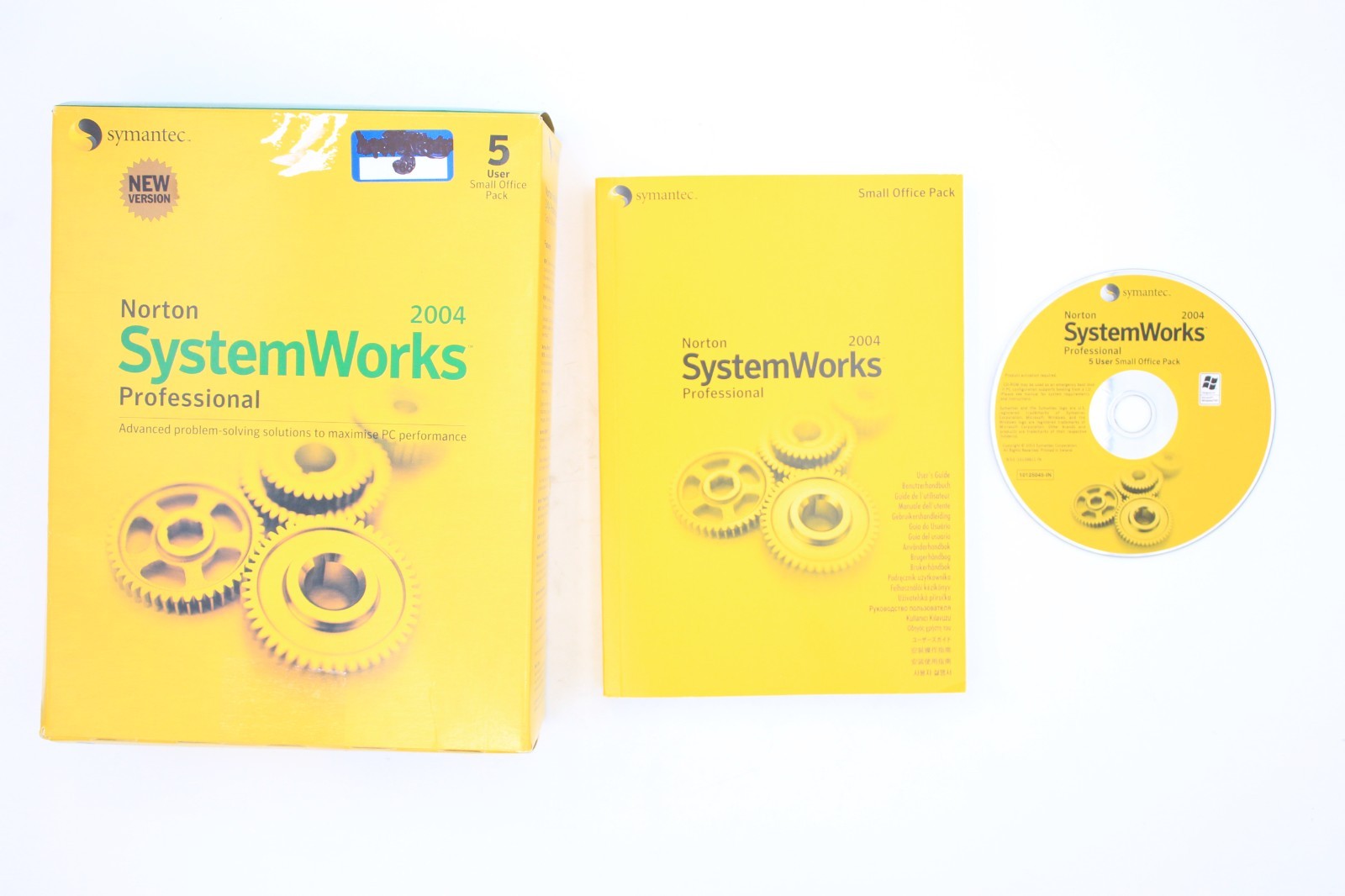 Norton SystemWorks 2004 Professional PC Software CD Manual Retro RETAIL BIG BOX