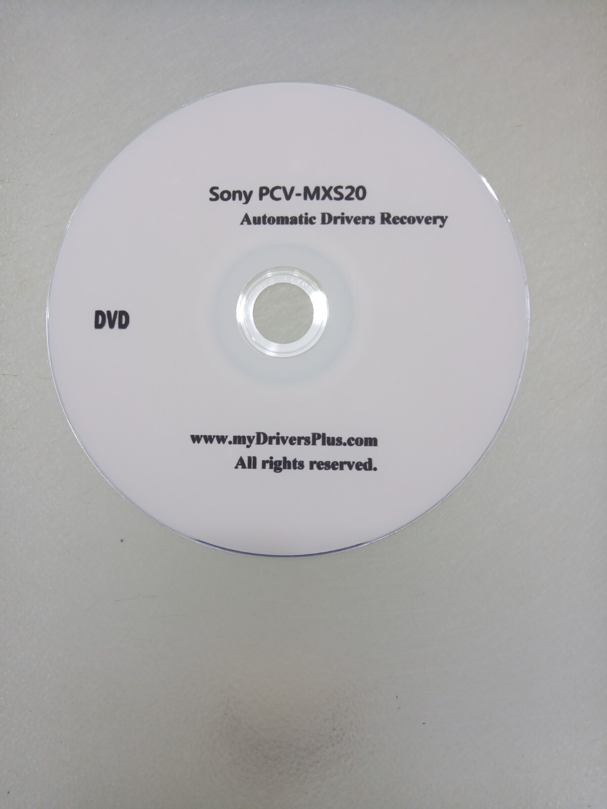 SONY PCV-MXS20 DRIVERS RECOVERY DVD DISC