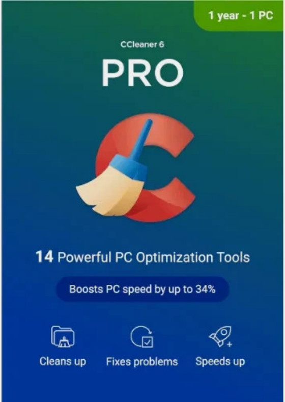 CCleaner Professional V7 – Windows | 1 Device | 1 Year | Key – Fast Delivery