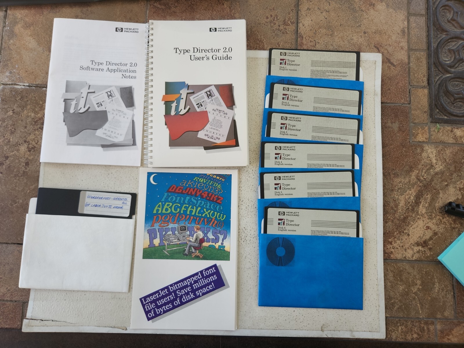 Hewlett-Packard Type Director 2.0 Font Management Program Upgrade Kit -Vintage