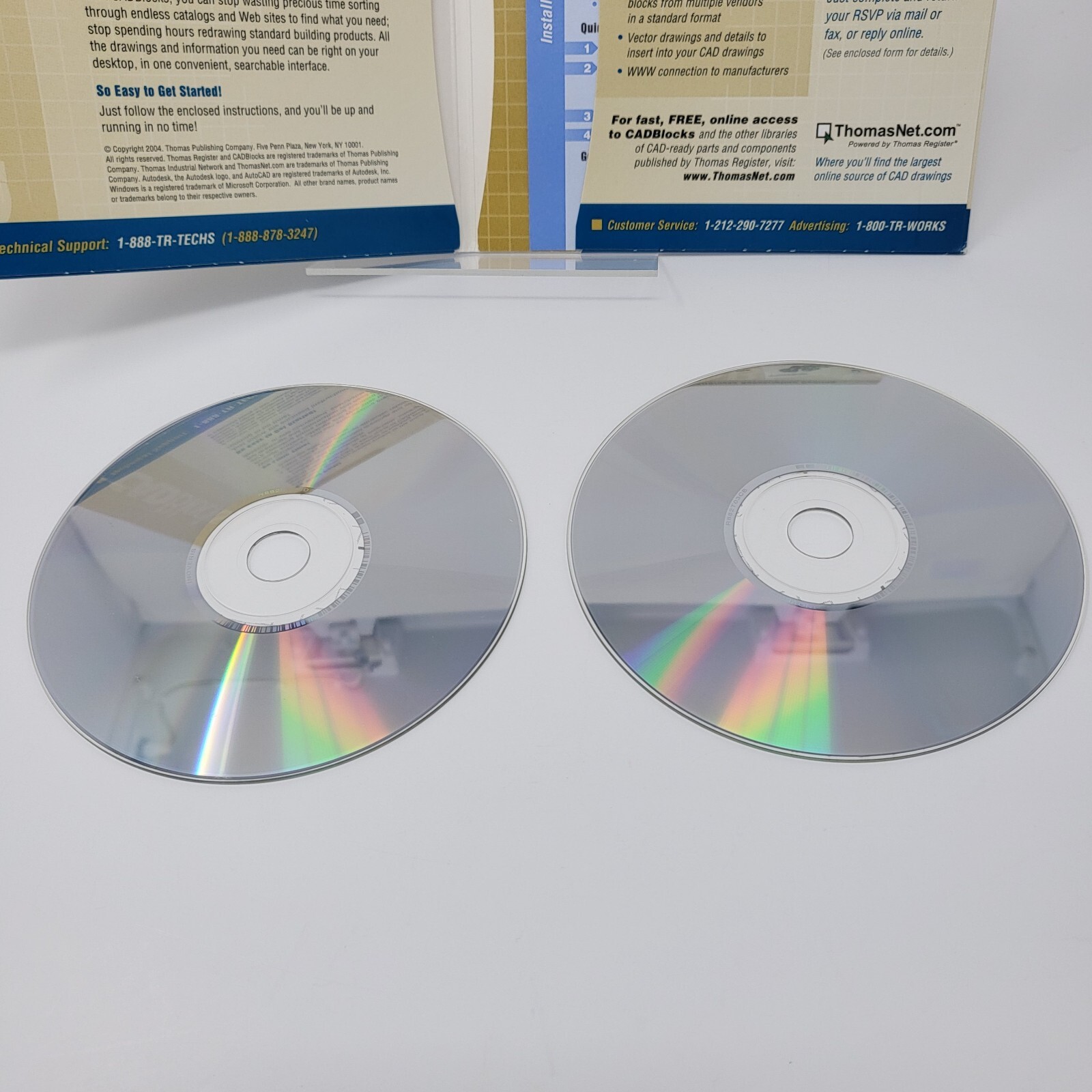 ThomasNet: CadBlocks ~ Edition 7.0 [2 PC CD-ROMS, 2004]