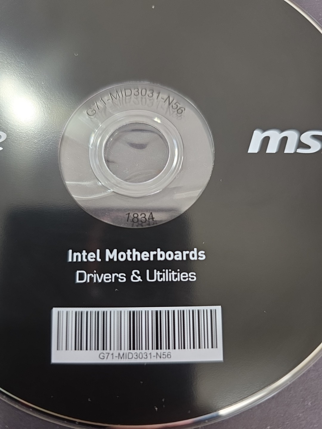 msi G71-MID3031-N56 1834 Intel Motherboards Drivers & Utilities