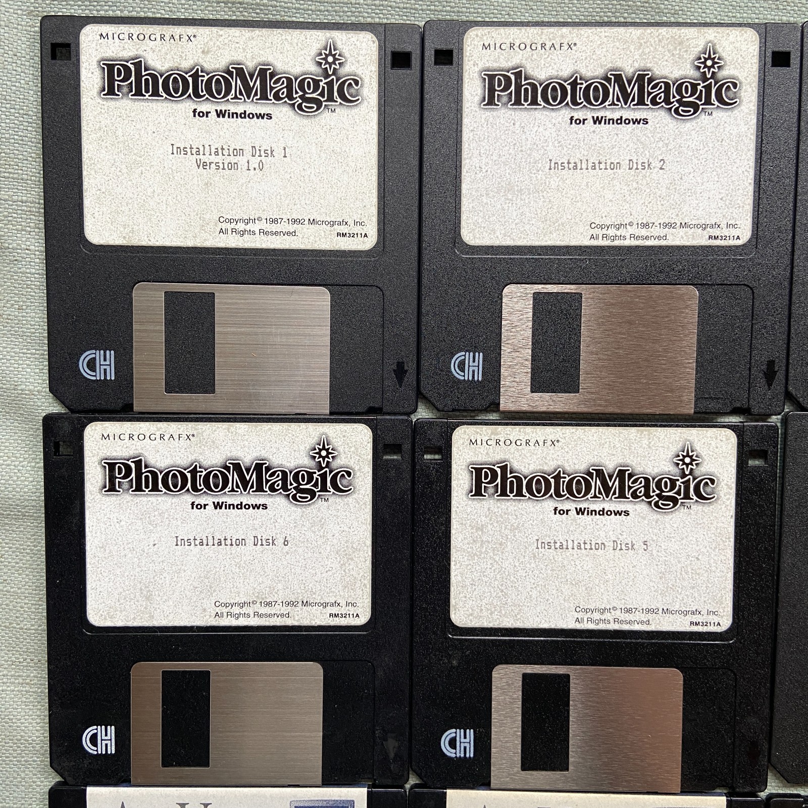 Software Lot 3.5” Micrografx PhotoMagic Photoshop WOW AnyView Screen Commander