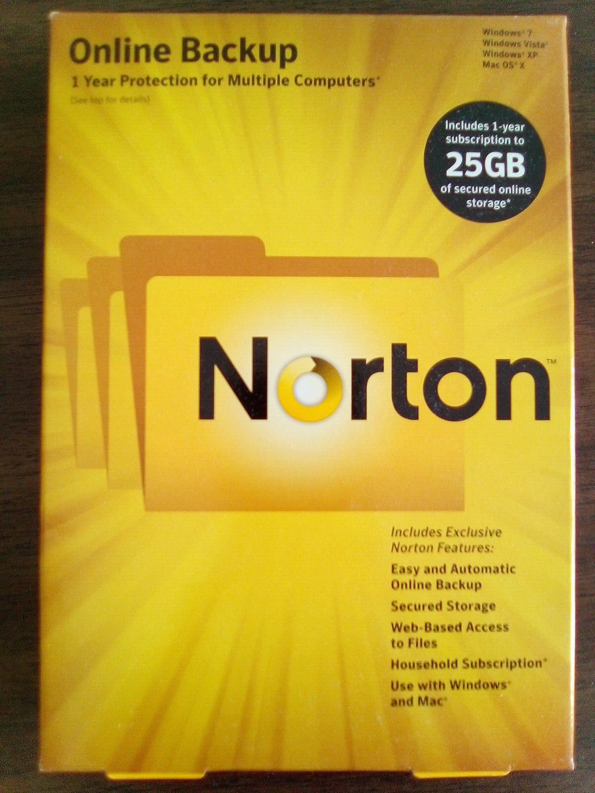 Norton Online Backup 2010 (for Windows 7/Vista/XP, Mac OS X)