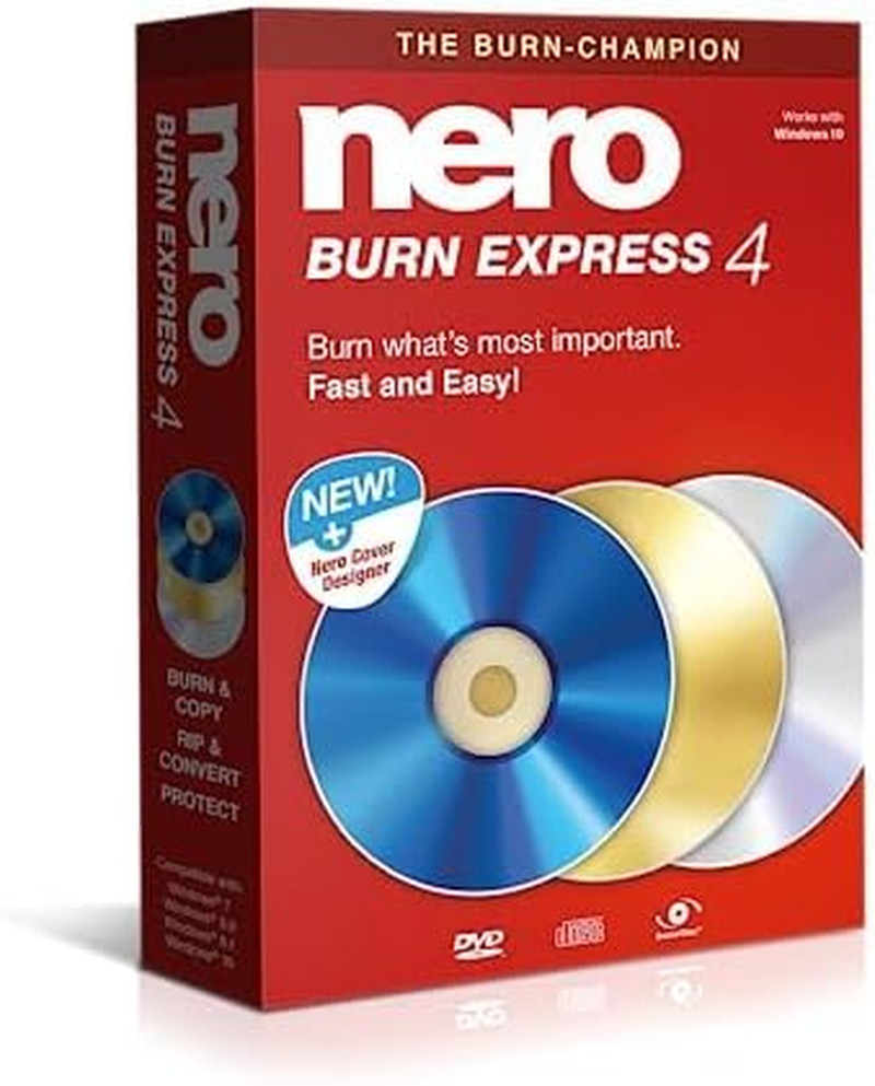 Burn Express 4 | CD/DVD Burning Copying Software| Backup | Rip | 1 PC | Windows