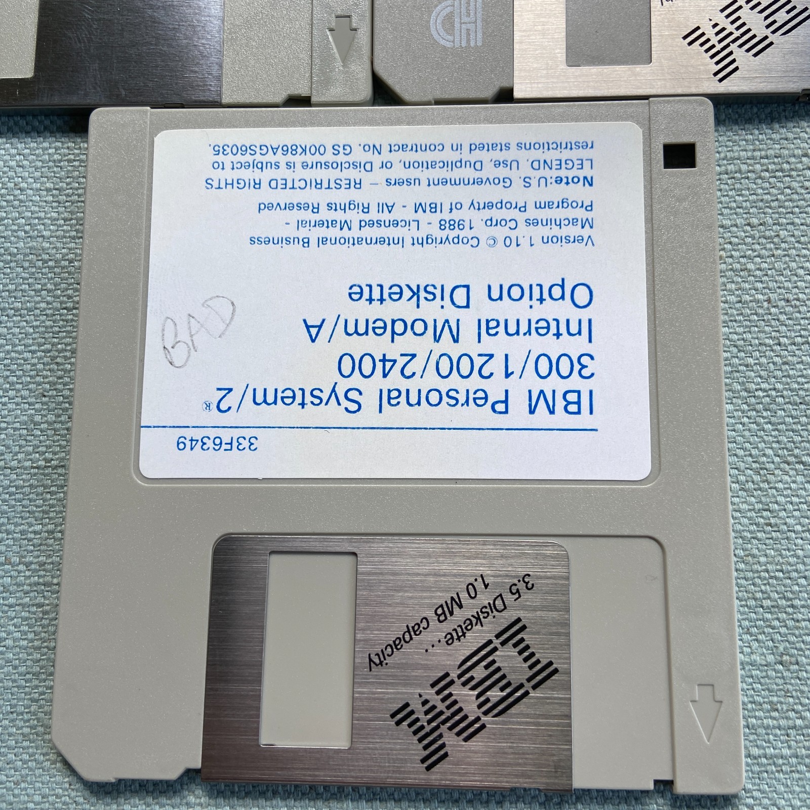 Vintage Software IBM PS/2 Model 300 1200 2400 Modem Flash VPD 700 Version 1.05 1