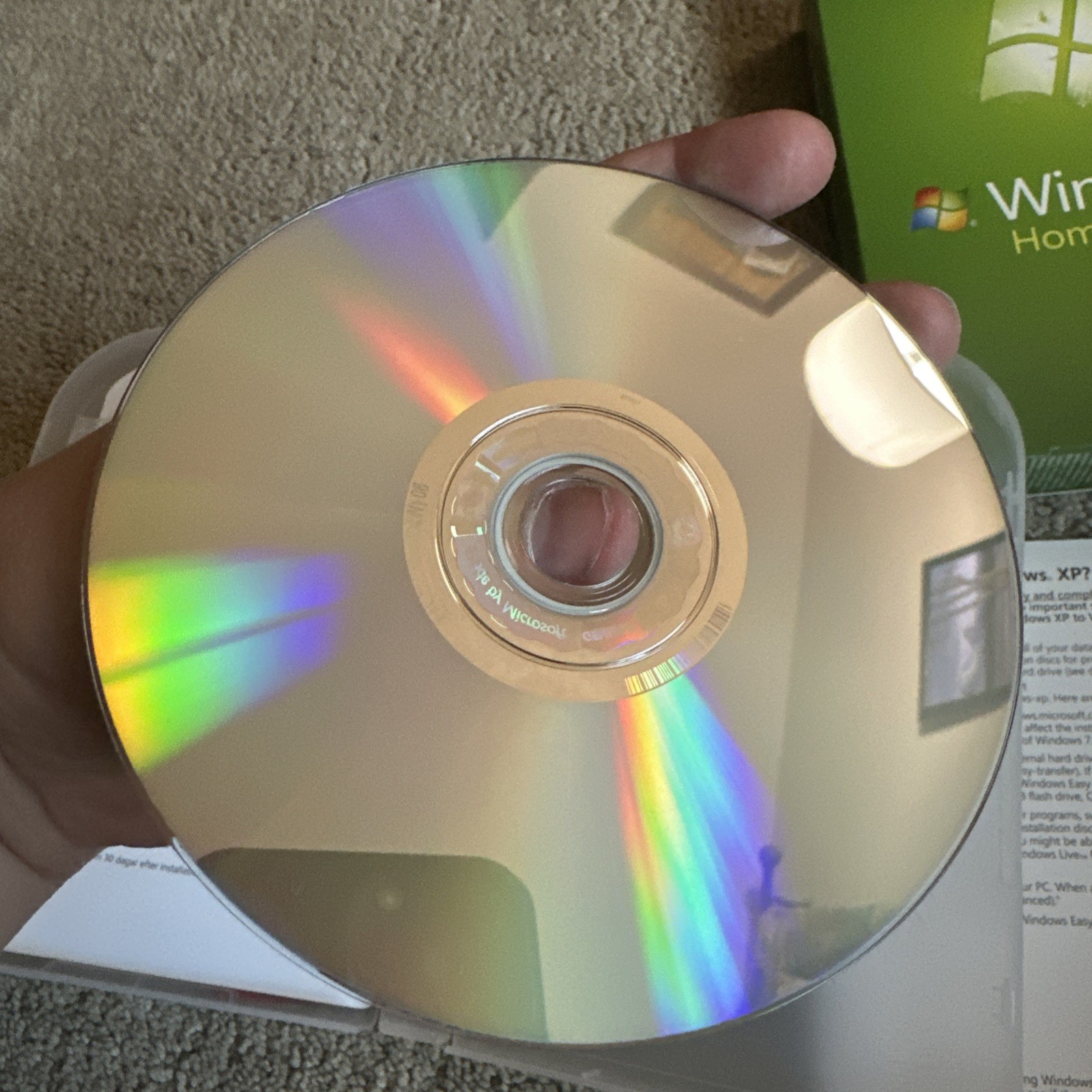 Microsoft Windows 7 Home Premium Upgrade 32 Bit & 64 Bit DVDs Complete w/ Key