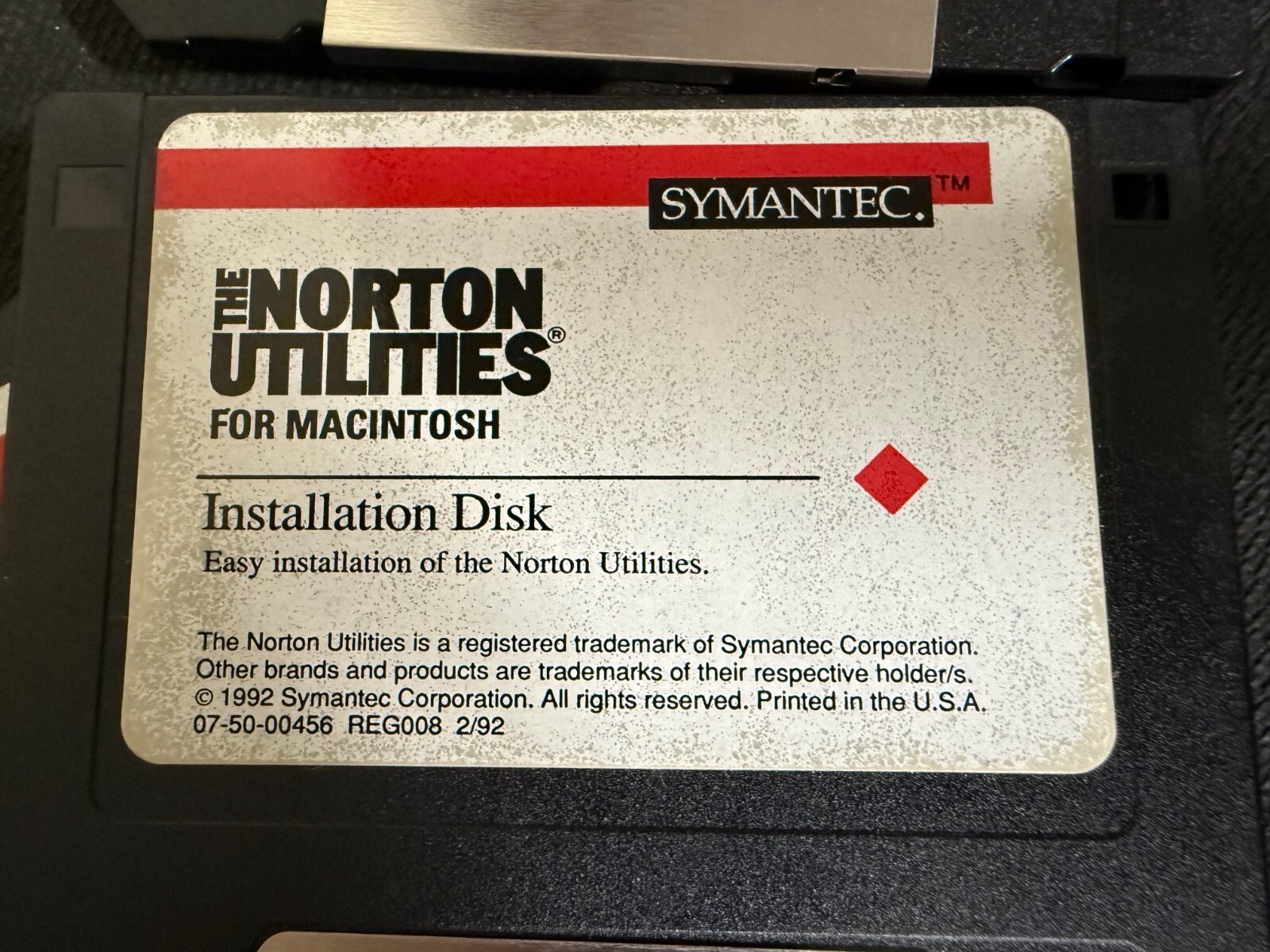 Norton Utilities 2.0 Software 3-1/2″ disks – vintage Mac software