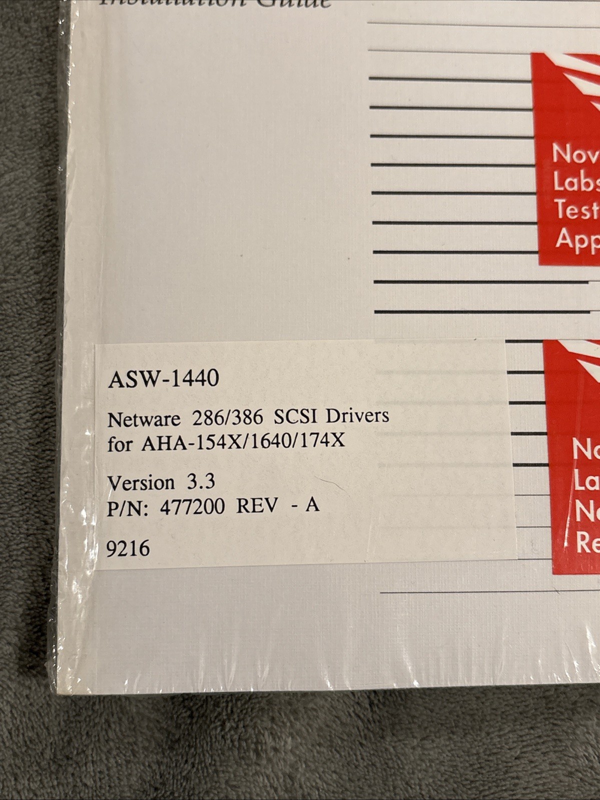 Lot of 5 NEW Adaptec Softwares: ASW-410, ASW-1410, ASW-1220, ASW-1420, ASW-1440