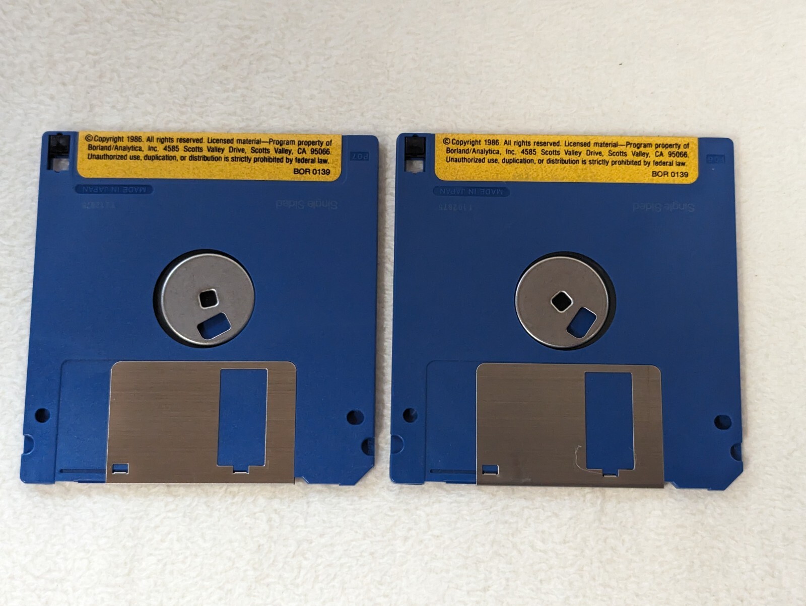 Borland Reflex For The Mac Program 3.5” Floppy Disks Vintage 1986