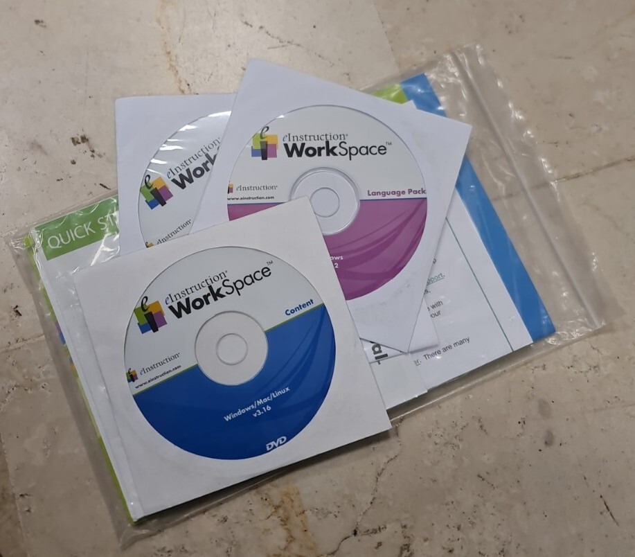 instruction workspace language pack + content + product key + manuals