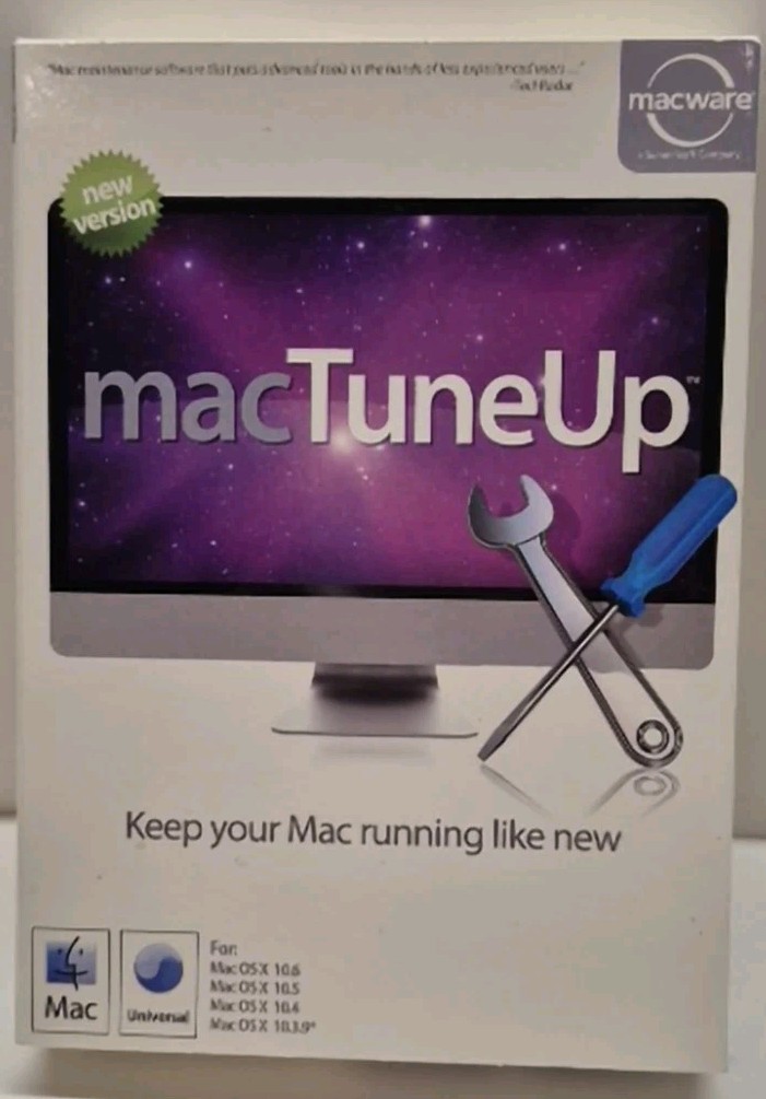 Macware MacTuneUp 3.6.1 For Mac OS X 10.3.9 – 10.6 LNOB