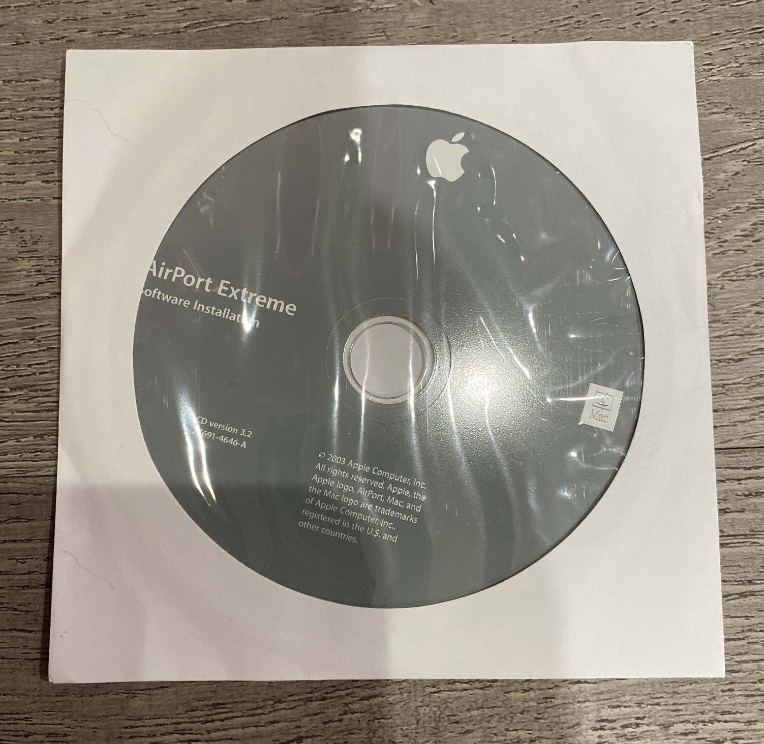 Apple AirPort Extreme Software Installation Disc for Mac IOS. Ver 3.2, NEW