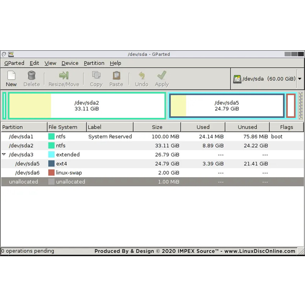 GParted Partition Master Manager NEWEST 2023 Edition – Windows Mac Linux Live CD