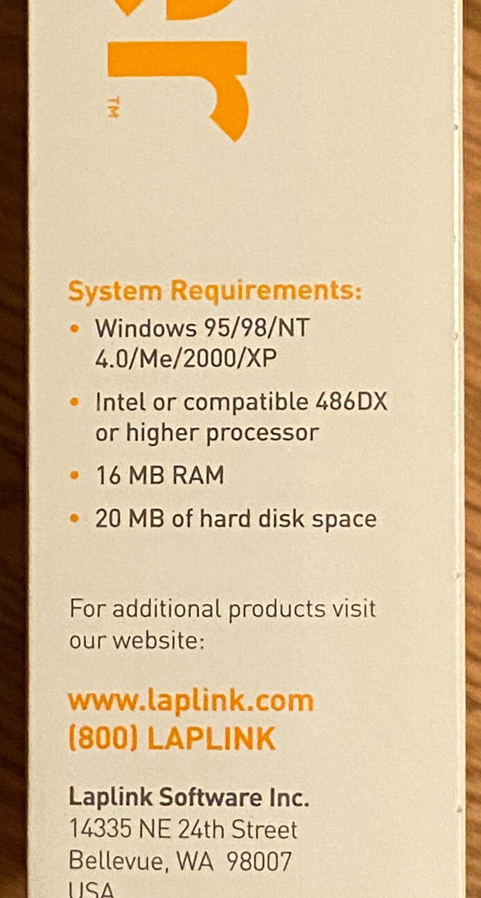 NEW Laplink PCmover 1 License PS-PCMV10-1.0A-US OLD VERSION