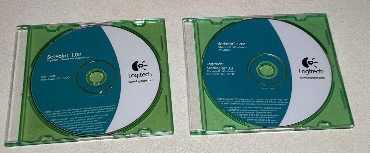 Lot of 16 Logitech Mouse Setpoint Rumblepad 2 QuickCam Software Disks