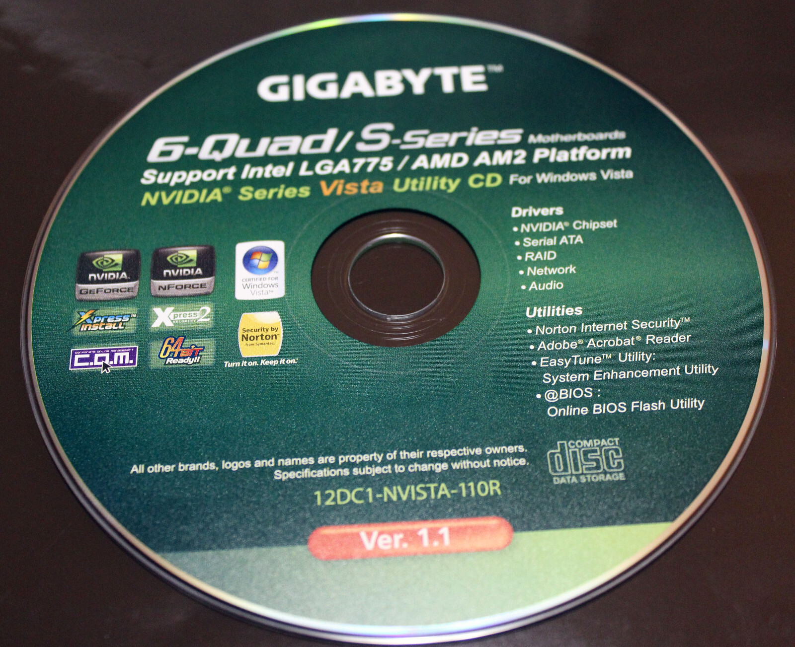 Gigabyte 6-Quad / S-Series Supports Intel LGA775 / AMD AM2 Platforms Ver. 1.1
