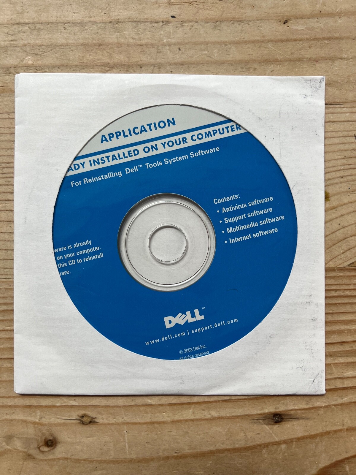 Dell Tools CD – Application – Reinstalling Dell Tools System Software