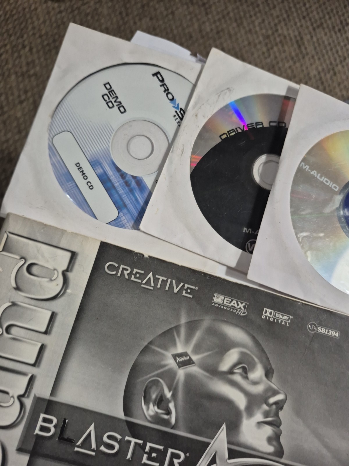 Vtg Creative Sound Blaster Audigy Plasma Cakewalk FL Studio Music DJ Disc Lot