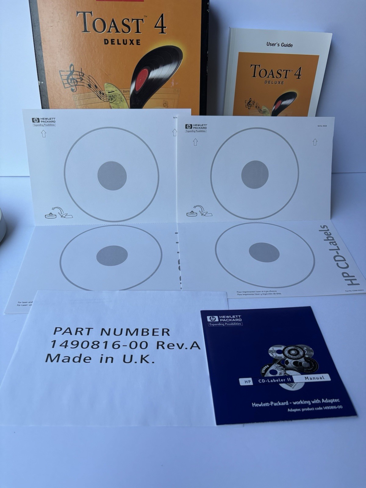 Vintage Macintosh Adaptec Toast 4 Deluxe Software Big Box CD Recording Complete