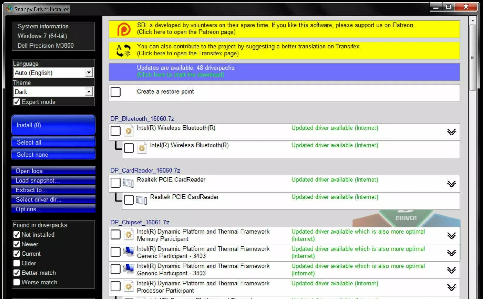 Snappy Driver 2026 Installer Auto Driver Update Repair Utility ~ Windows PC