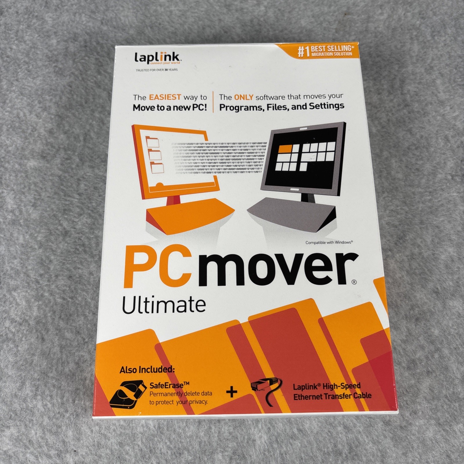 Laplink PCmover Ultimate PC Transfer Software w/ Ethernet PAFGPCMP08000PERTPEN