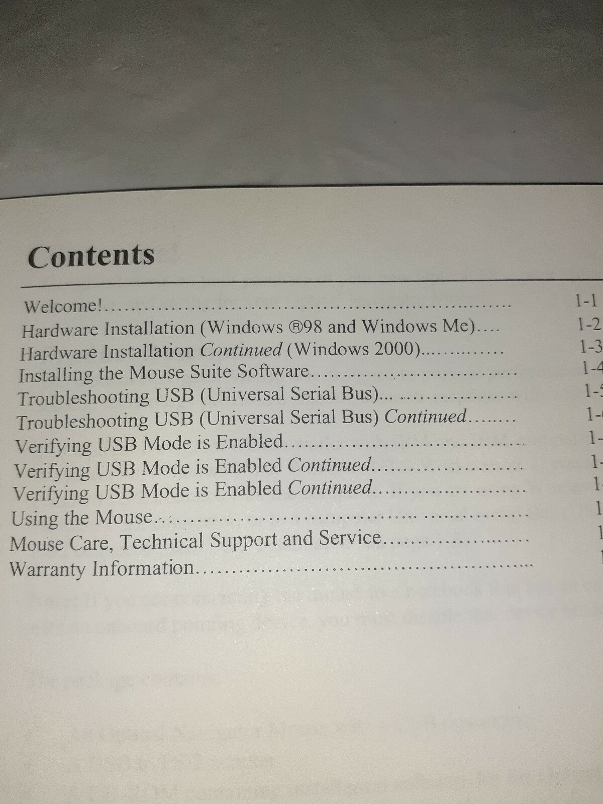IBM Mouse Suite Ver 1.6 CD-Rom And User Manuals Win 98/Win ME *NO MOUSE*