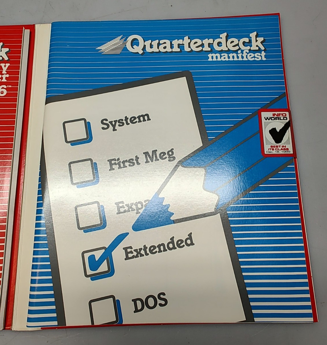QEMM Quarterdeck Expanded Memory Manager 386 Vintage DOS Floppy w/Box and Manual
