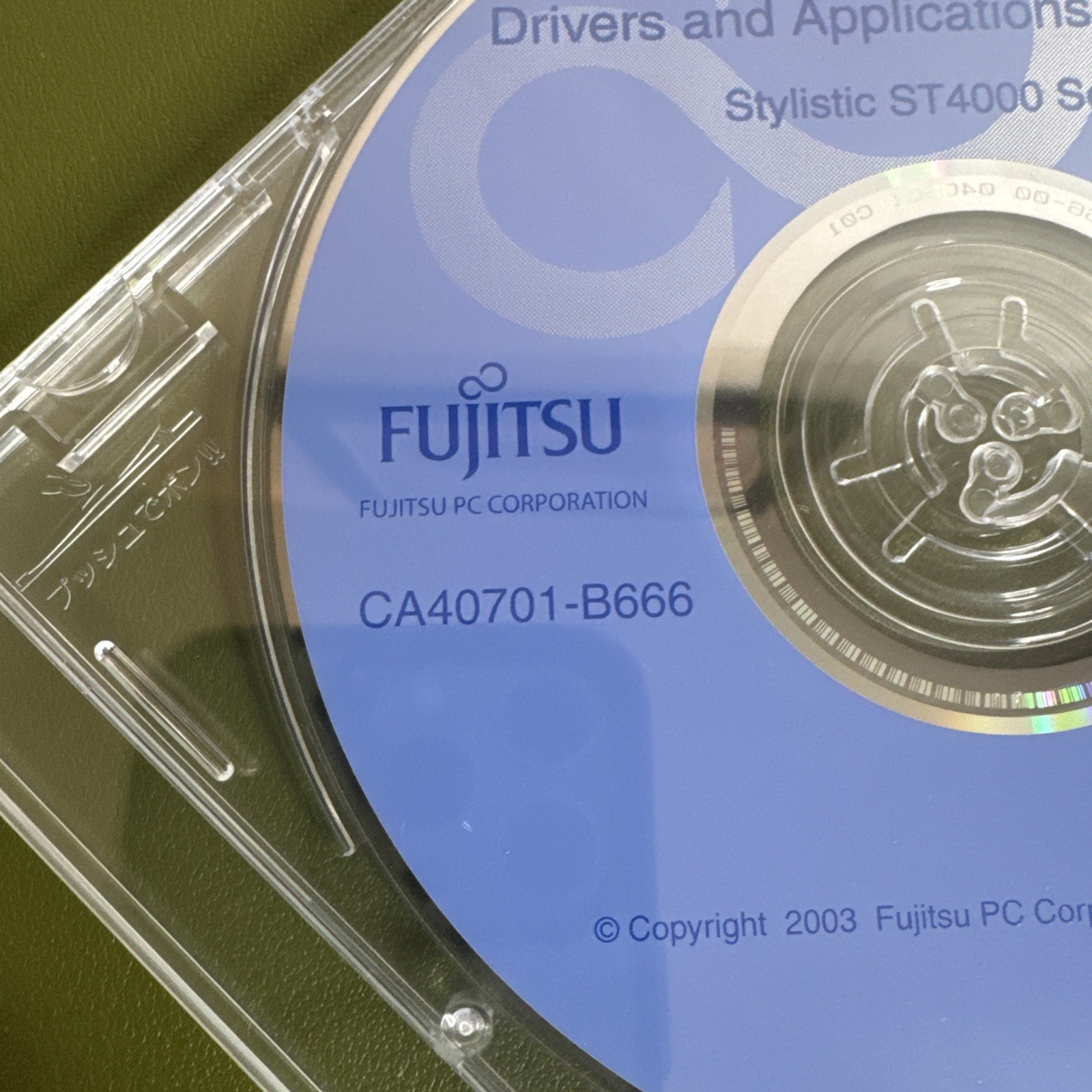 Vintage Fujitsu Stylistic St4000 Series Drivers-Applications Restore CD, NEW