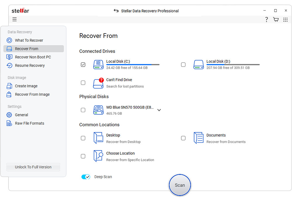 Stellar Data Recovery Professional for Windows | Email Delivery | Download