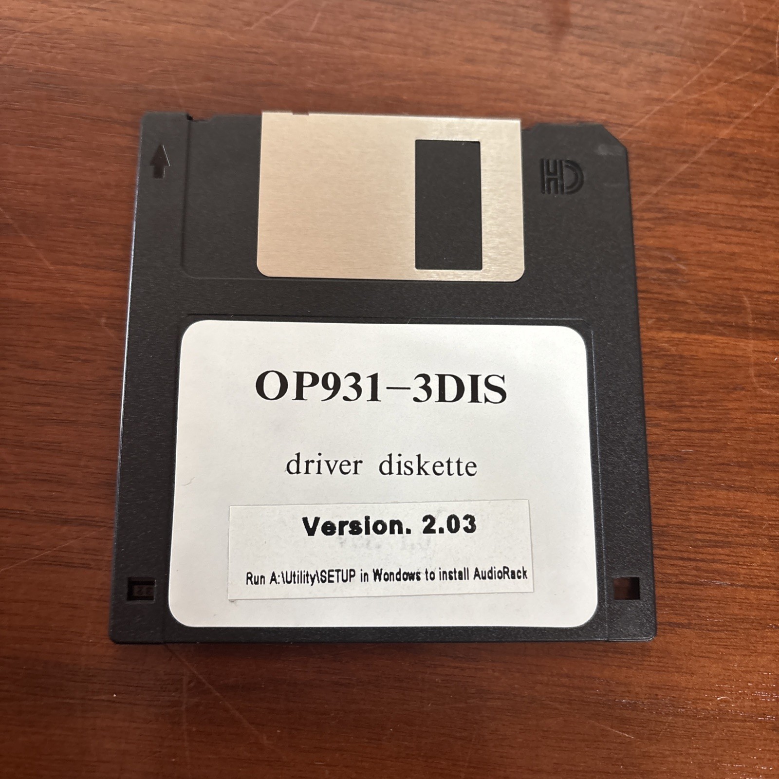 Vintage Opti OP931-3DIS Sound Card, Box and 3-1/2″ Floppy Disk