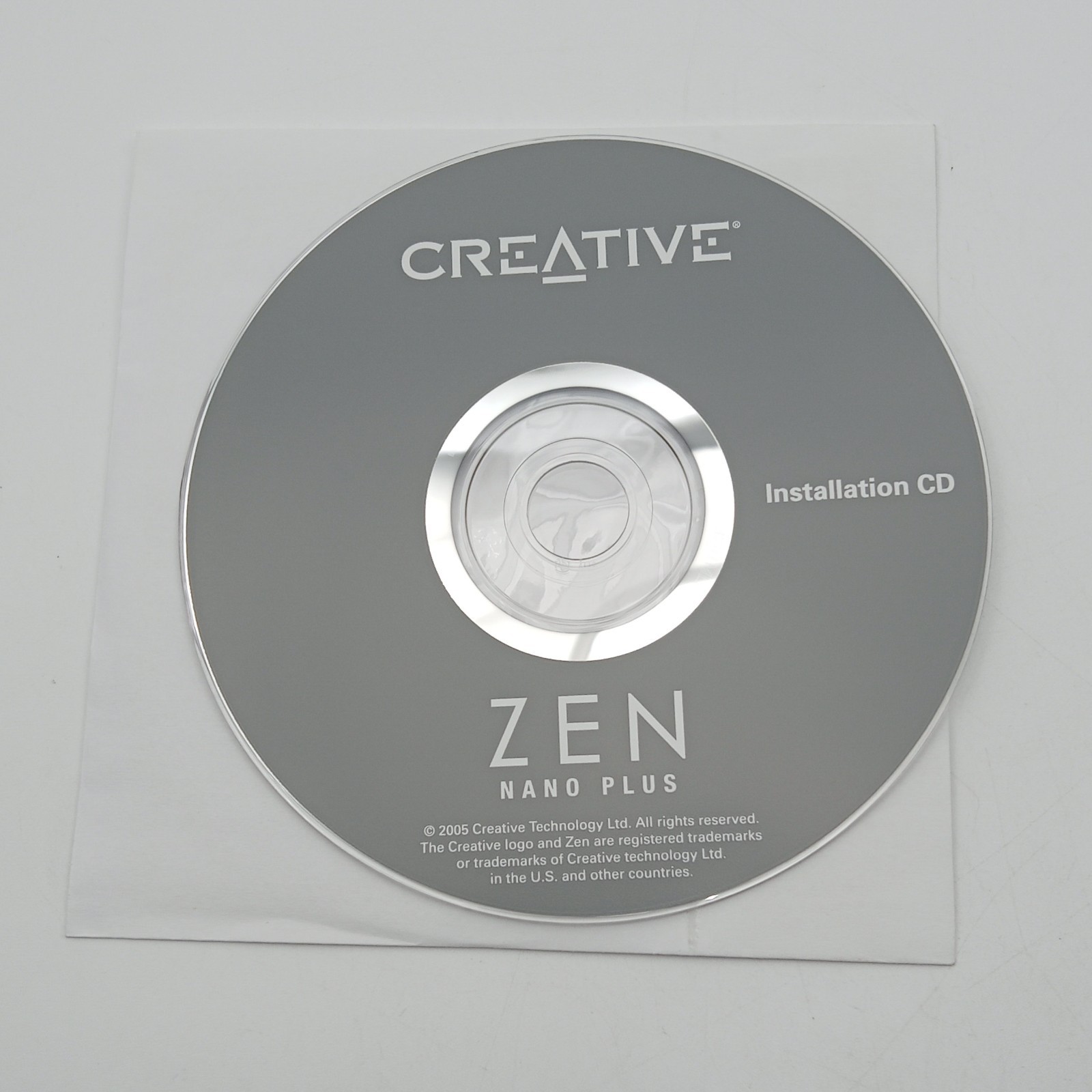 Creative Zen Nano Plus Installation CD Software Driver Disc Replacement 2005