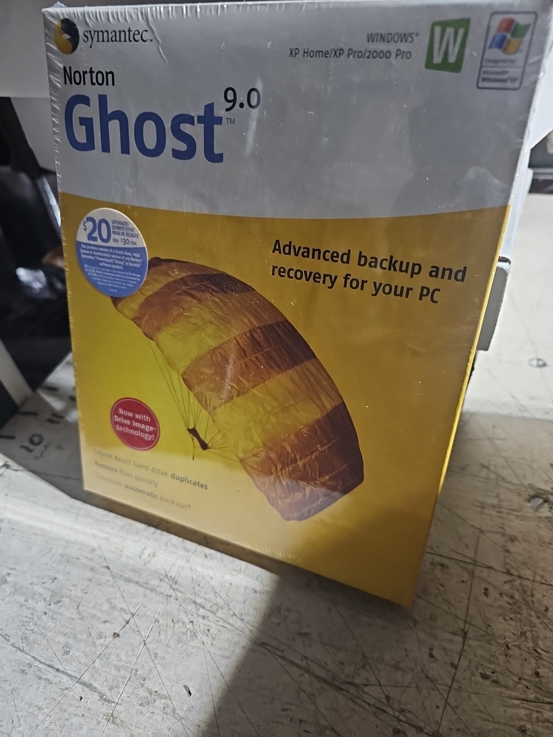 Norton Ghost 9.0 PC CD hard drive data files backup recover utility #p46