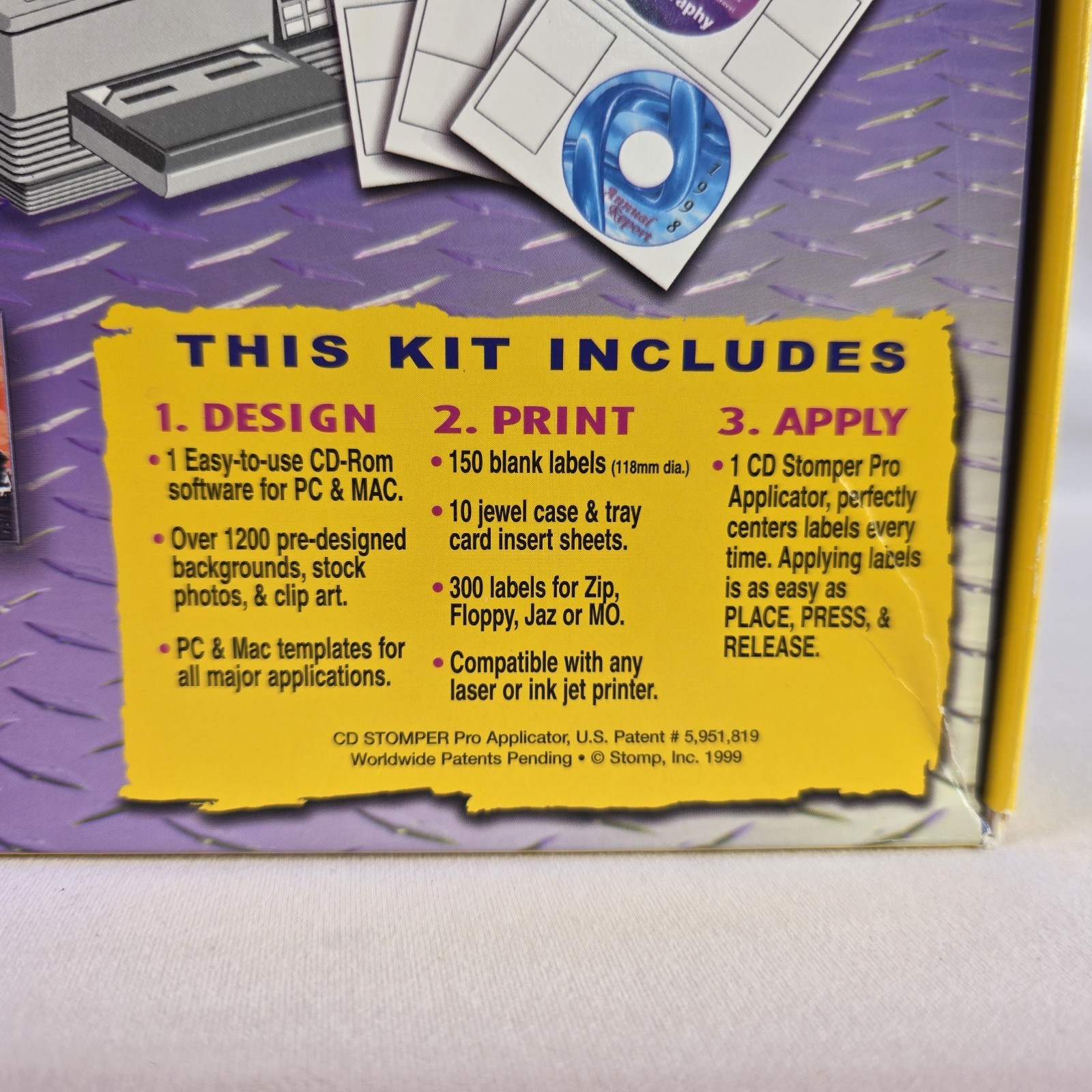 CD Stomper Pro CD-R Labeling System PC Mac New Open Box