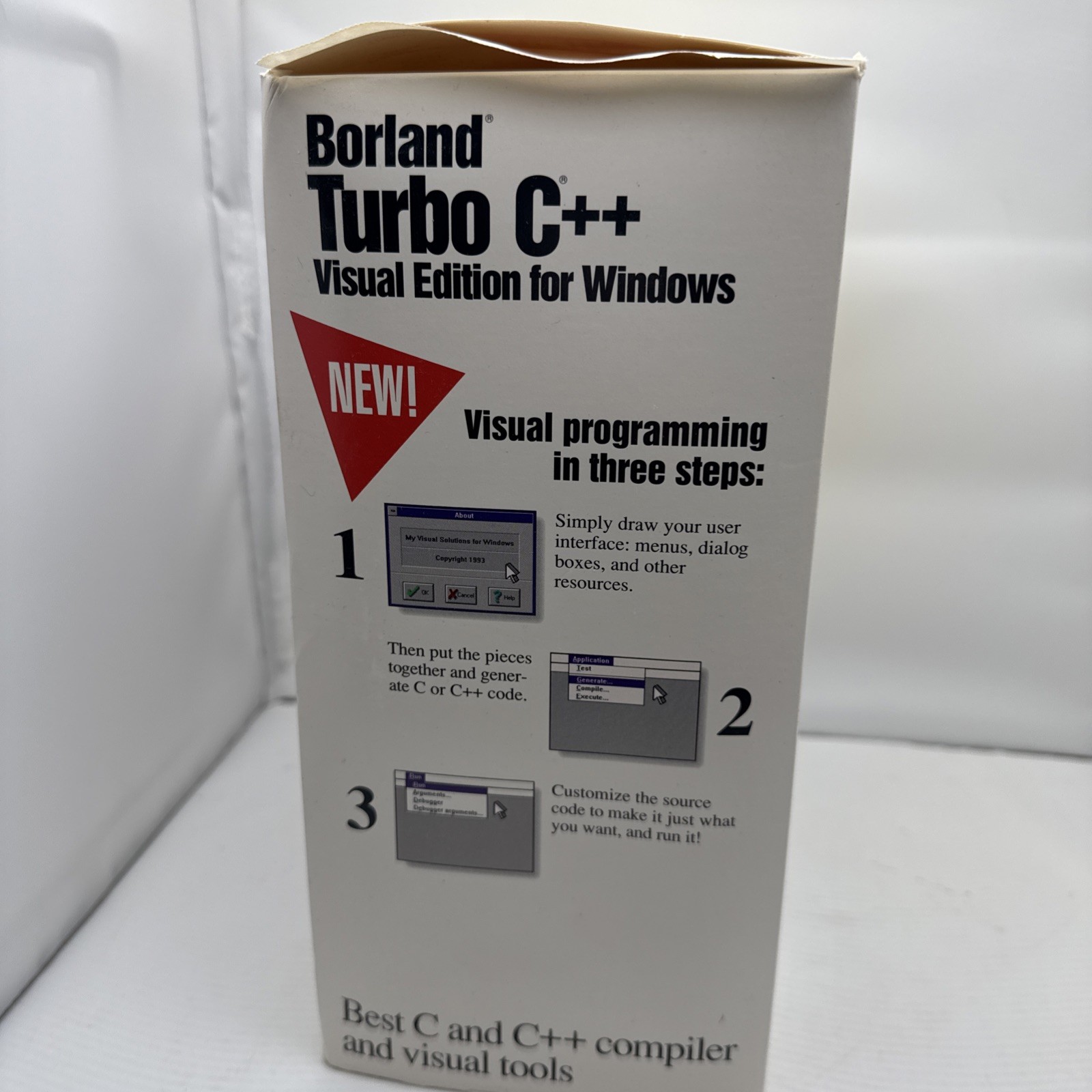 Borland Turbo C++ Suite (CD-ROM, 3.5″, Windows 4.5, DOS 3.0) Media