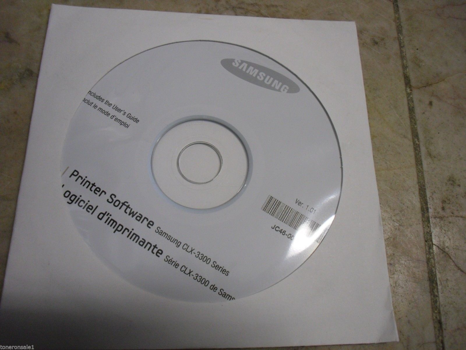 New ! Genuine Samsung CLX 3300 Printer CD Software Drivers JC46-00526A