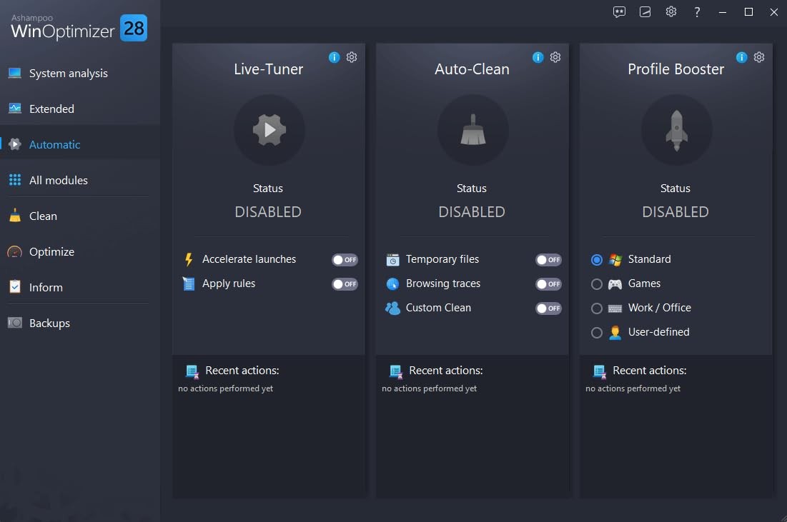 Win­Optimizer 28 – More control, , and power for your PC