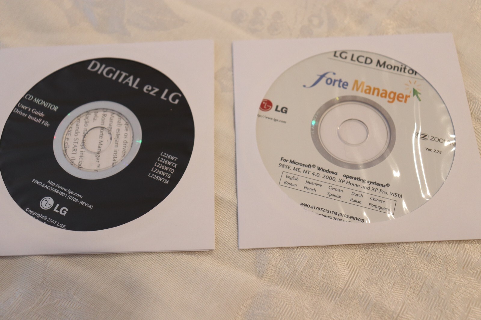 LG DIGITAL ez & Forte Manager LG LCD Monitor drivers & User Manual software CDs