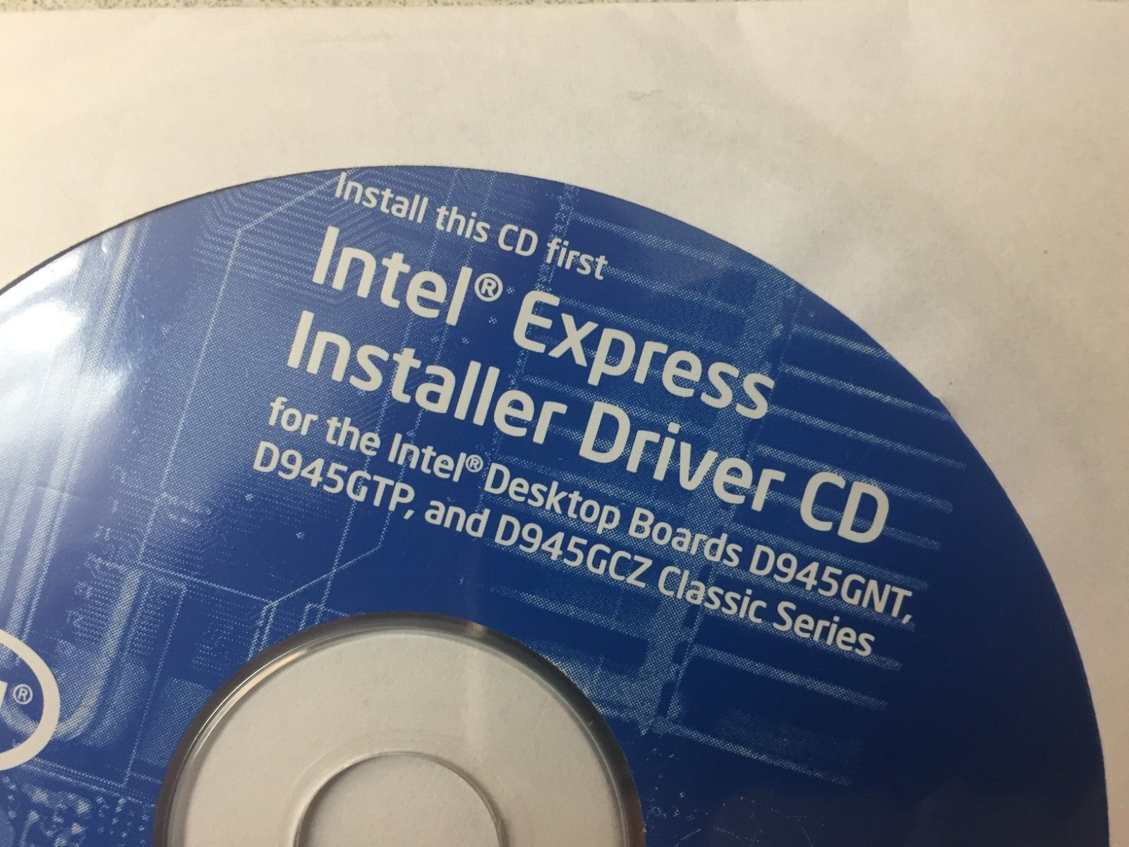 Intel Express Installer Driver CD SW D945GNT D945GTP D945GCZ