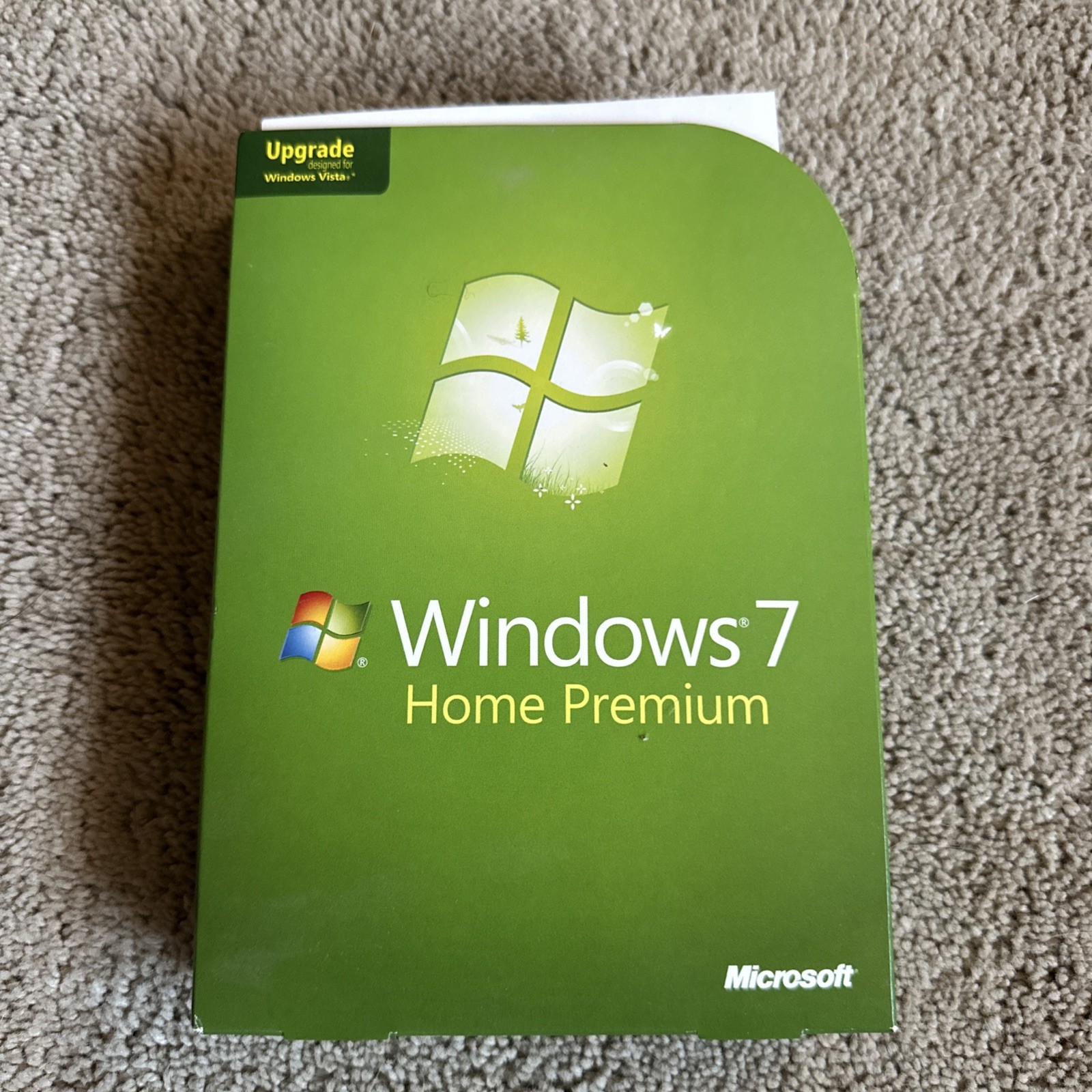 Microsoft Windows 7 Home Premium Upgrade 32 Bit & 64 Bit DVDs Complete w/ Key