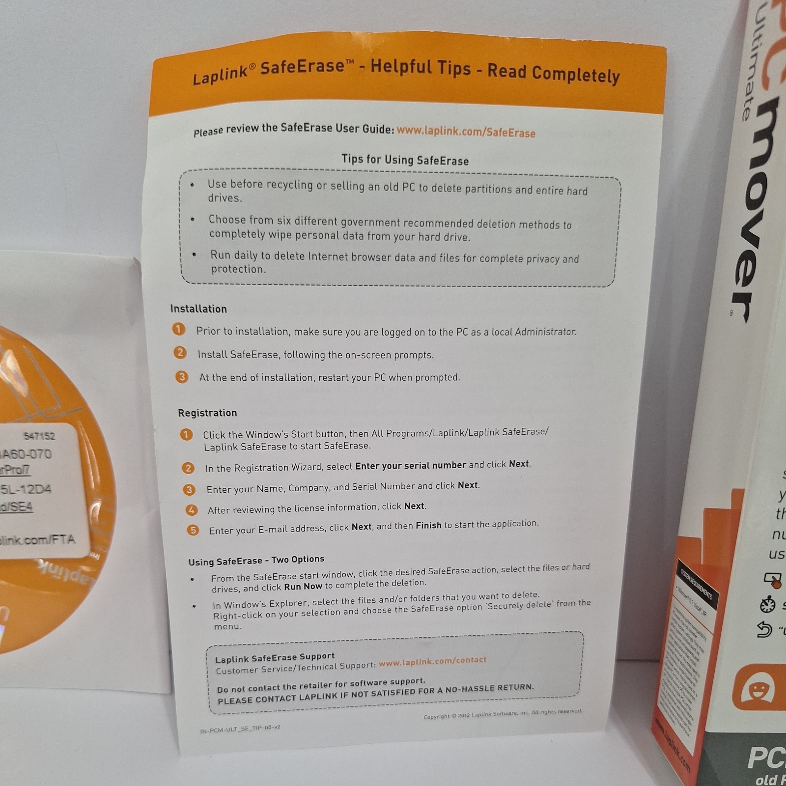 Laplink PCmover Ultimate PC Transfer Software w/ Ethernet Windows 8,7~Vista~XP