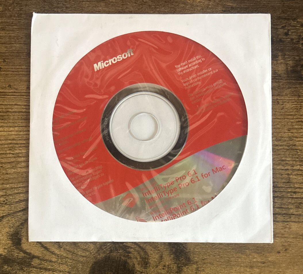 Microsoft IntelliType Pro 6.1 Win/Mac IntelliPoint 6.1 Software Win/Mac