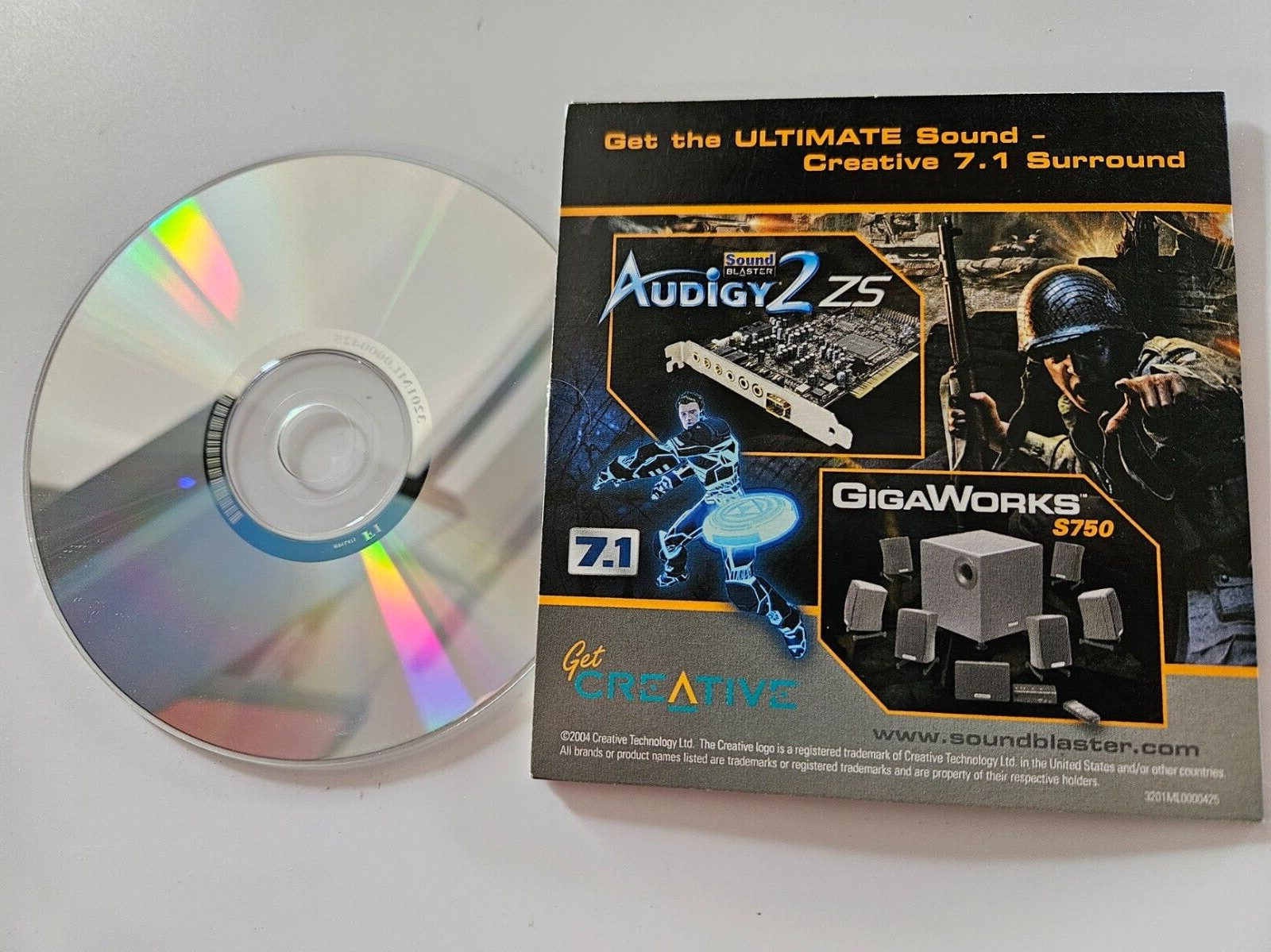 Creative Sound Blaster Demo Disc 24-Bit Advanced HD Loved by Gamers